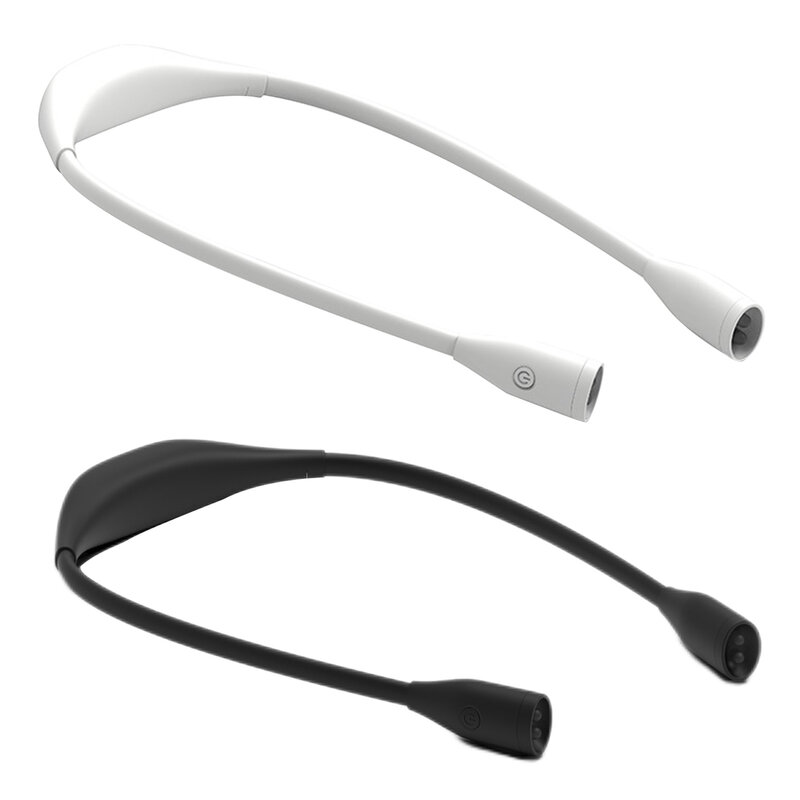 휴대용 USB 충전식 눈 보호 유연한 목 독서 조명, 독서 램프, 밝기 조절 가능