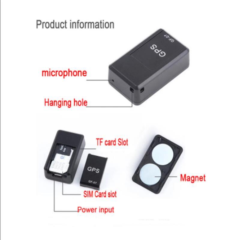 2023 magnético gf07 gps tracker dispositivo gsm mini rastreamento em tempo real localizador gps carro motocicleta controle remoto monitor de rastreamento