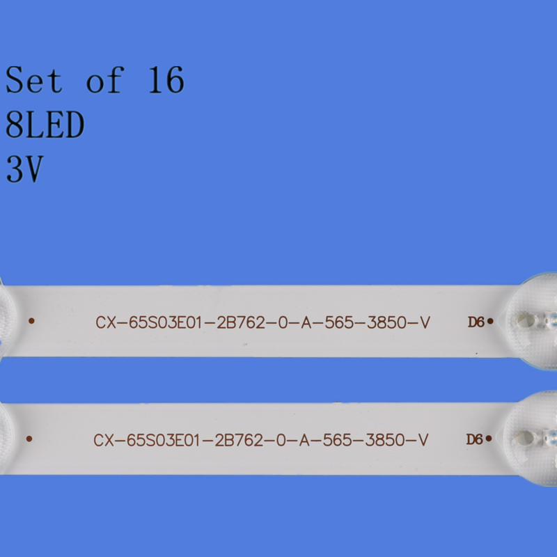 Kit de tiras LED de 3v para TV, para S-ONY 65, KDL-65W859C, KDL-65W805, KDL-65W850C, A65HVF6B, 650TV02-V3, KDL-65W855C, novedad de 100%, 16 Uds.
