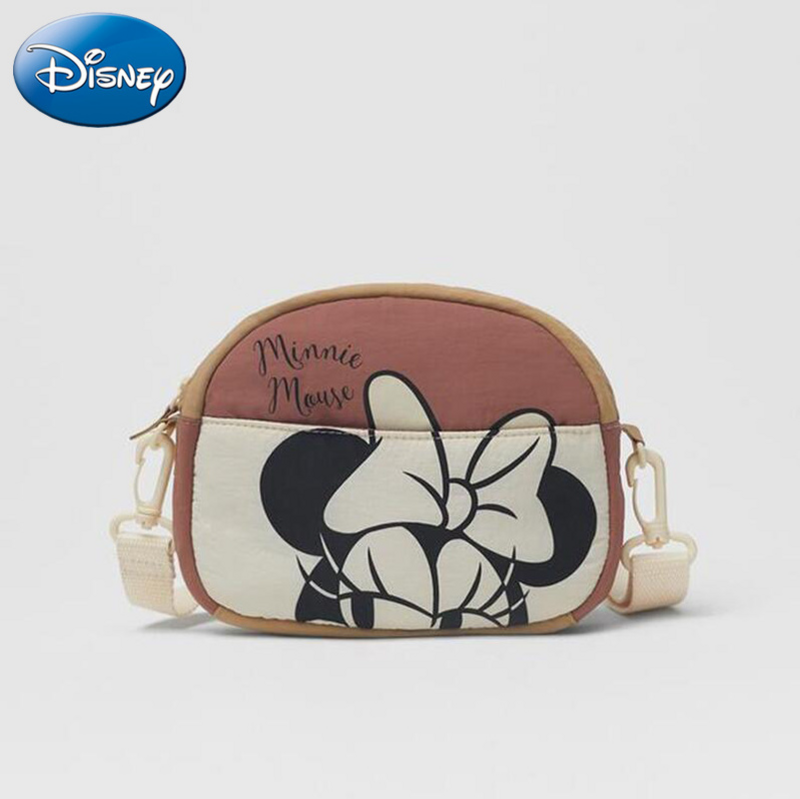 Disney dos desenhos animados bonito minnie menina bolsa de ombro marca luxo multifuncional grande capacidade saco do telefone móvel senhoras saco do mensageiro