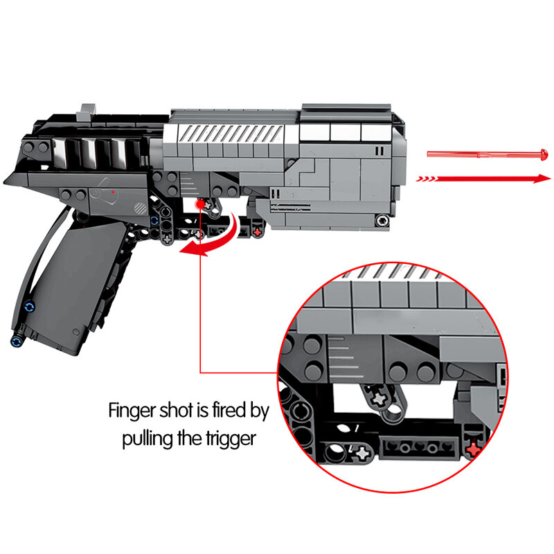 ของเล่นเด็กเด็กของขวัญอาวุธ Desert Eagle ชุดเกมอิฐทหาร Revolver รุ่นปืนพกพลาสติกปืนพกบล็อกตัวต่อ