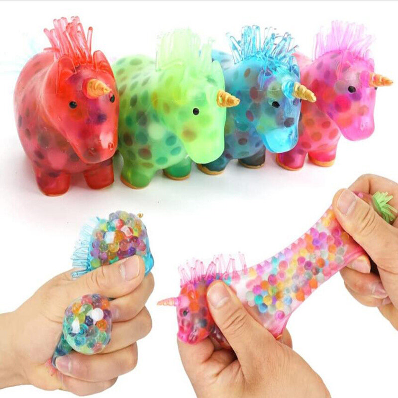 Muñeca antiestrés de unicornio para adultos, juguete luminoso de descompresión de caballo de un cuerno, regalos de Pascua para niños