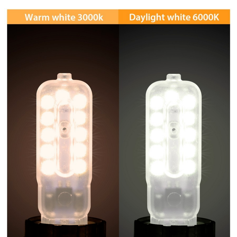 Aswesaw wysokiej jakości lampa LED G9 3W 5W Mini żarówka LED AC 220V SMD2835 Spotlight żyrandol wymień lampę halogenową