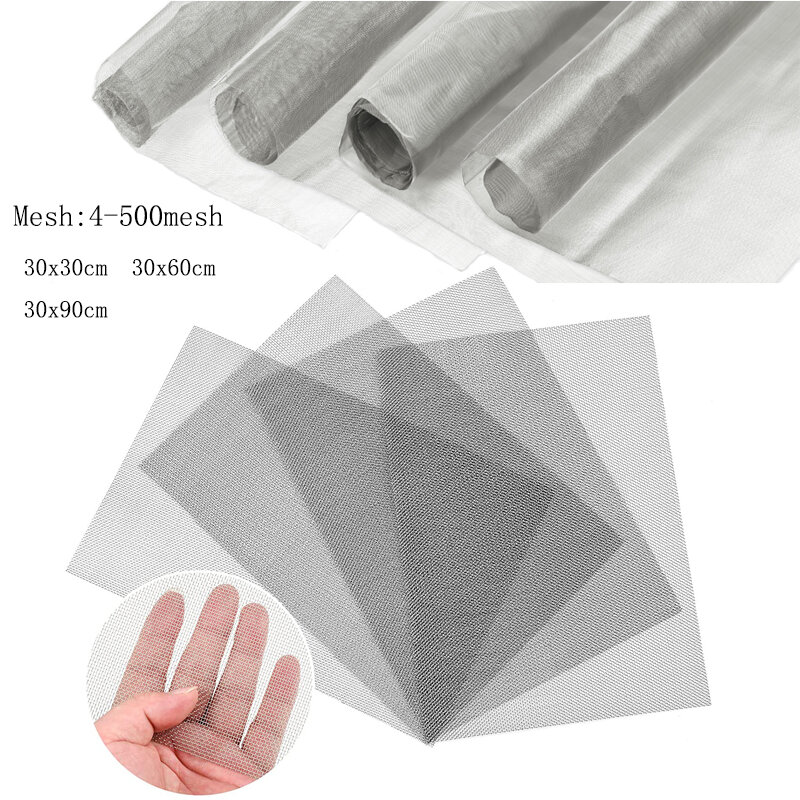 Maglia in acciaio inossidabile 304 100 maglia 30x9 0cm/1 pezzo di filo intrecciato filtro in acciaio inossidabile di alta qualità filtro da cucina per la casa
