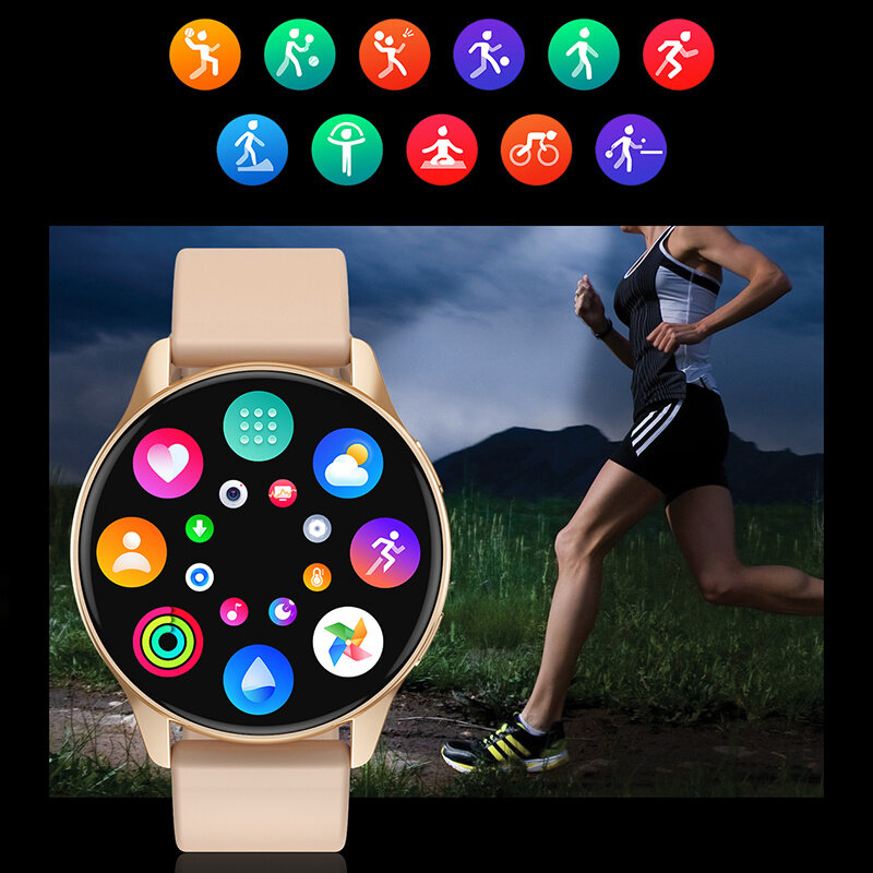 2022 nowych kobiet Bluetooth zadzwoń inteligentny zegarek tętno monitorowanie ciśnienia krwi Smartwatches IP67 wodoodporny mężczyzna Smartwatch sprzedaż