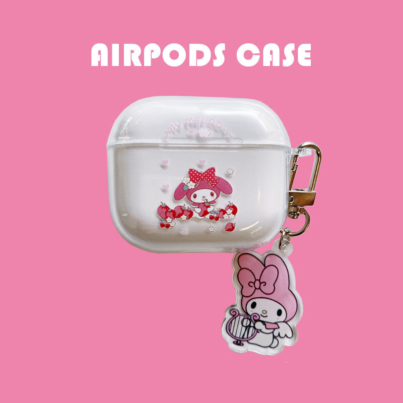 Japoński przezroczysty Cartoon 2021 AirPods 3 przypadku Apple AirPods 2 skrzynki pokrywa AirPods Pro przypadku IPhone słuchawki akcesoria poduszki powietrzne