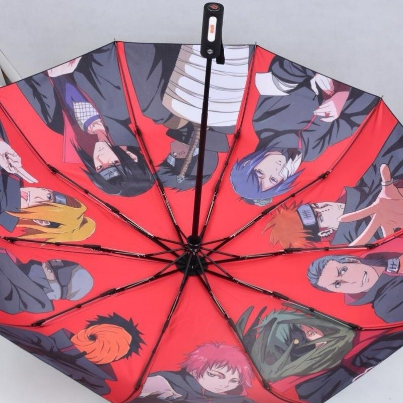 Солнцезащитный Зонт Naruto для мужчин и женщин, автоматическое открытие и закрытие, солнцезащитный, с защитой от ультрафиолета, подарок