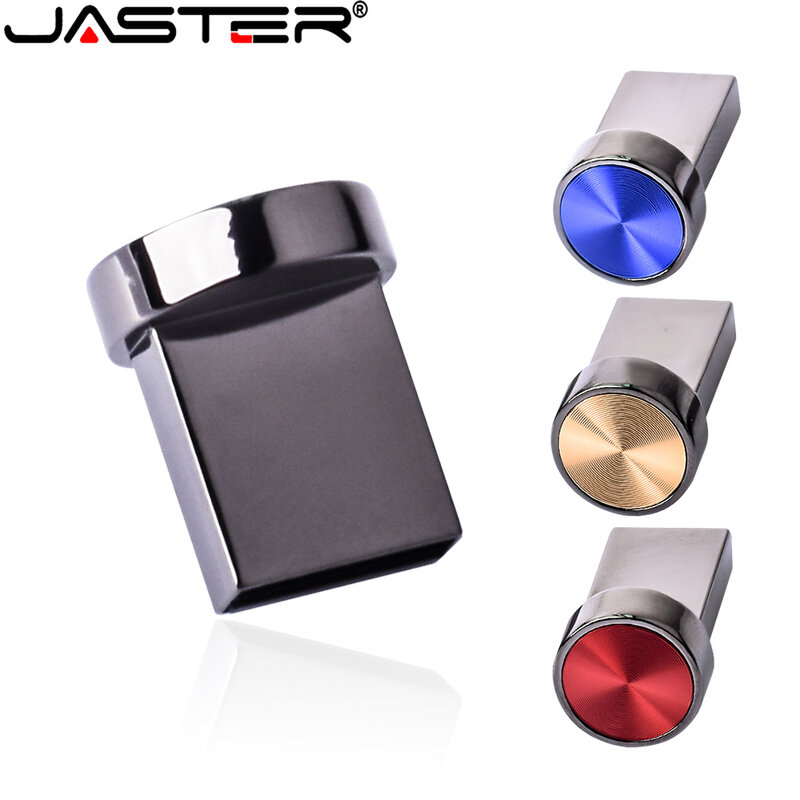 JASTER-Mini unidad Flash USB, pendrive con botón de Metal a la moda, resistente al agua, 16GB, 32GB, 64GB, TYPE-C de almacenamiento, regalo