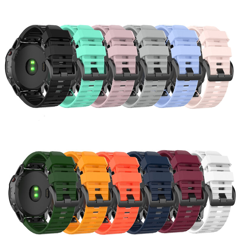 26Mm 22Mm Quick Fit Horlogeband Voor Garmin Fenix 6X 6X Pro 5X 3 3HR Siliconen Easyfit Wrist Band voor Garmin Fenix 6 6 Pro 5 5 Plus