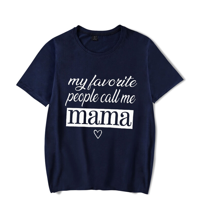 Camisetas con letras de Mama para mujer, Regalo para mamá y Día de la madre, playera estampada para mujer, camisetas luminosas