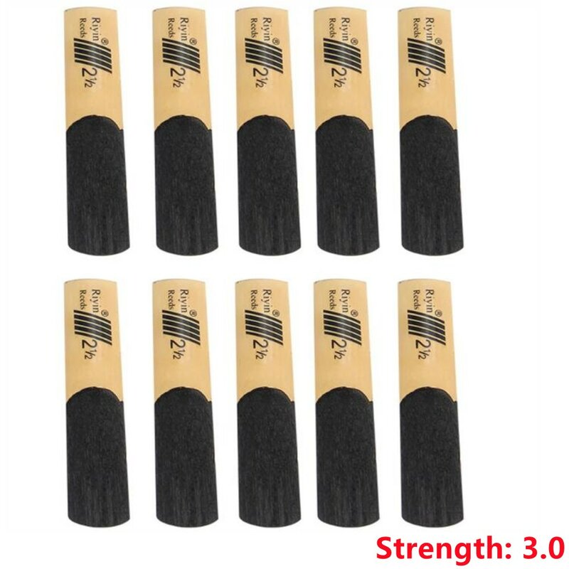 10Pcs Saxophone Reed Set With Strength 1.5/2.0/2.5/3.0/3.5/4.0 High Quality Tenor Sax Woodwind Reed Instrument Parts Accessories