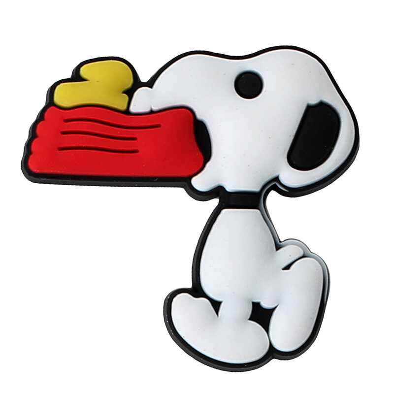 Snoopy Dog – accessoires de chaussures mignons, pantoufles de bricolage en gros, breloques Souvenir en PVC pour garçons et filles, cadeaux de noël pour enfants