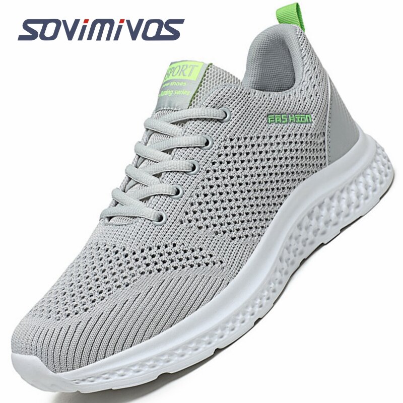Loopschoenen Ademend Comfortabele Sneakers Mannen Tennis Trainers Lichtgewicht Casual Sport Schoenen Man Lace-Up Anti-Slip