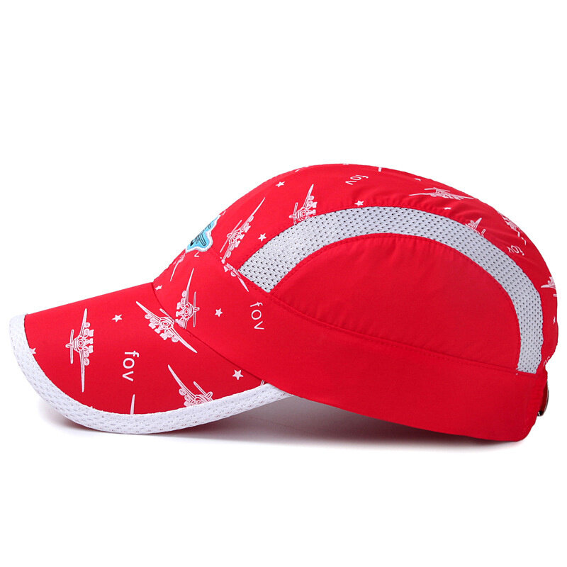الأطفال خفيفة الوزن تنفس Snapback قبعة التجفيف السريع الشمس قبعة طفل UPF50 شبكة قبعة بيسبول UV حماية قبعات
