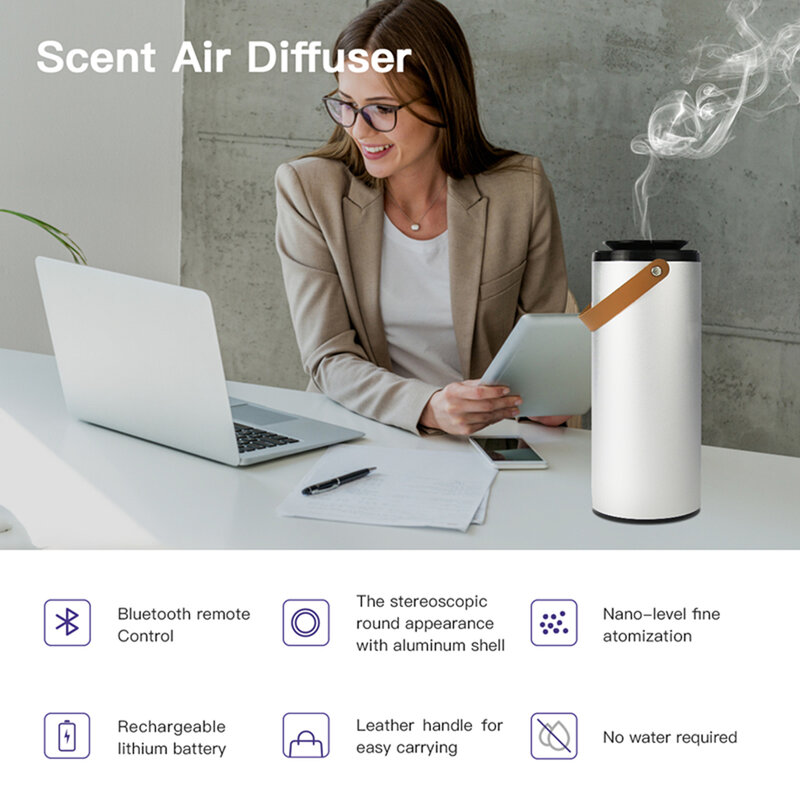 Diffusore di odori ampia Area 500ml diffusore di olio essenziale De Aroma 500ml deodorante per ambienti elettrico Bluetooth per aromaterapia