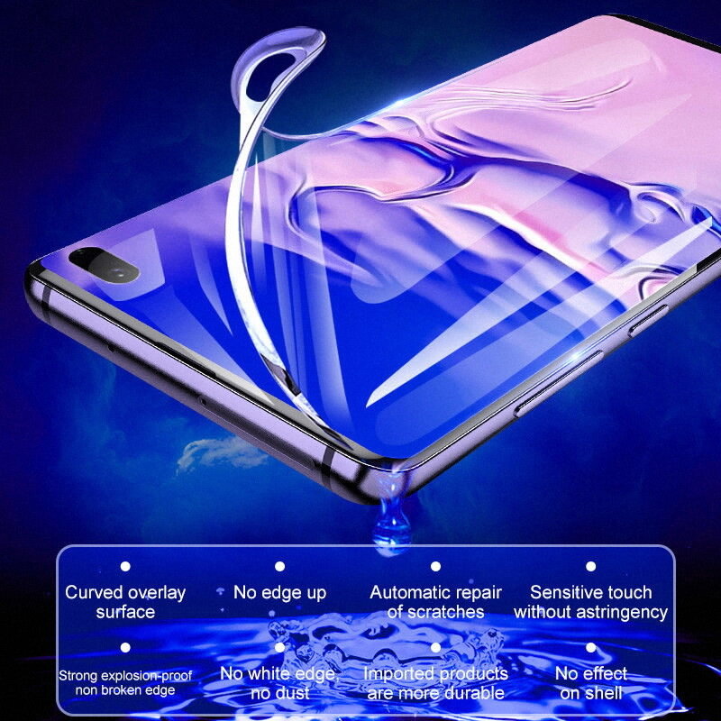 Гидрогелевая пленка 4 шт. для защиты экрана Samsung Galaxy S10 S20 S9 S8 S21 Plus, ультрапротектор экрана для Note 10 20 8 9