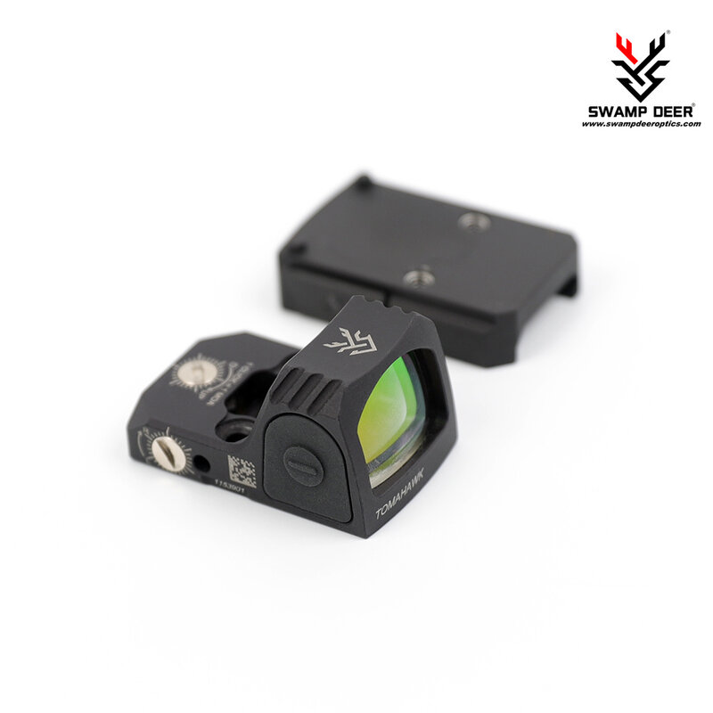 SWAMP DEER TK1X24 Red Dot RMR HRS, Mini visor óptico para reflejos con montaje Glock y montura para Rifle Picatinny para caza