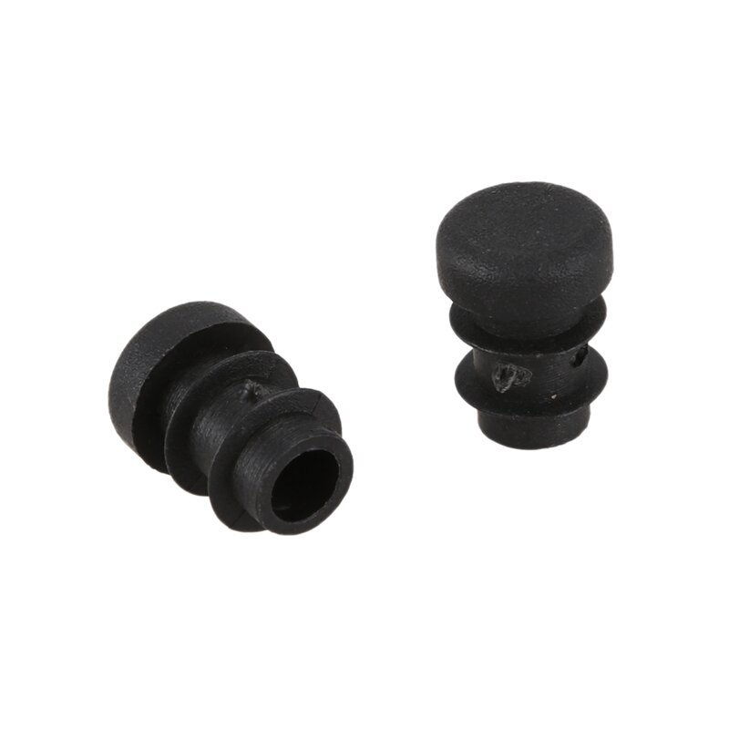 New 12 Pcs Plastic 12mm Pipe End Blanking Caps Bung Tube Insert Plug Round Black