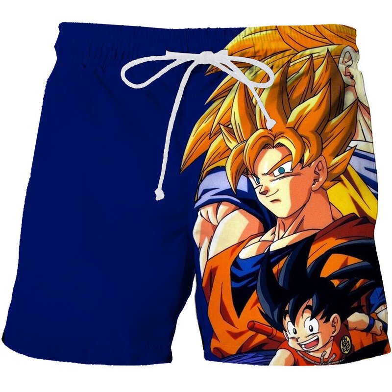 Pantaloncini Casual pantaloncini da spiaggia alla moda pantaloncini larghi pantaloncini sportivi da uomo estivi pantaloncini Dragon Ball pantaloncini Naruto