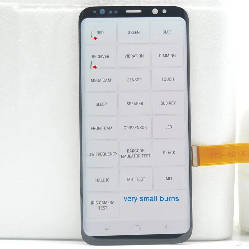Layar Amoled 100% Asli Tanpa Bingkai untuk SAMSUNG Galaxy S8 LCD G950F G950U Layar G950N G950FD LCD Layar Sentuh Pengganti