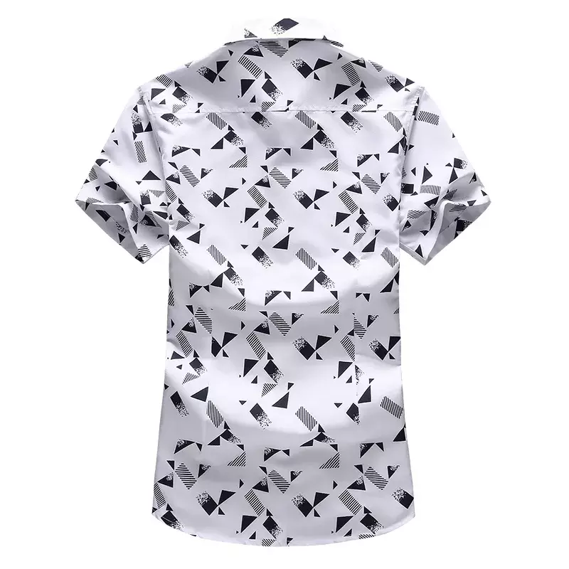 حجم 5XL 6XL 7XL الرجال قميص 2022 جديد وصول الصيف موضة طباعة عادية قصيرة الأكمام قمصان ماركة الملابس