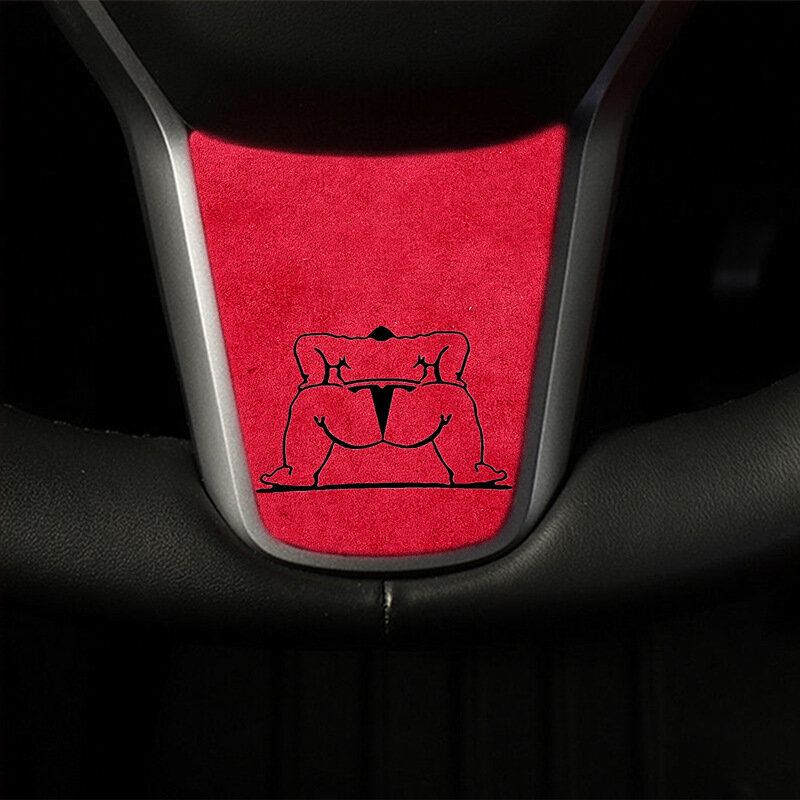 Autocollant en daim et acier inoxydable pour Tesla Model 3 S X Y, accessoires de style, logo, Badge de volant de voiture, décoration intérieure