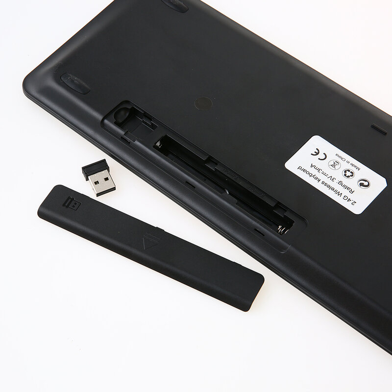 Clavier sans fil 2.4 ghz, pavé tactile multi-touch, non Bluetooth, Mini clavier avec récepteur USB, pour ordinateurs portables Android Smart TV