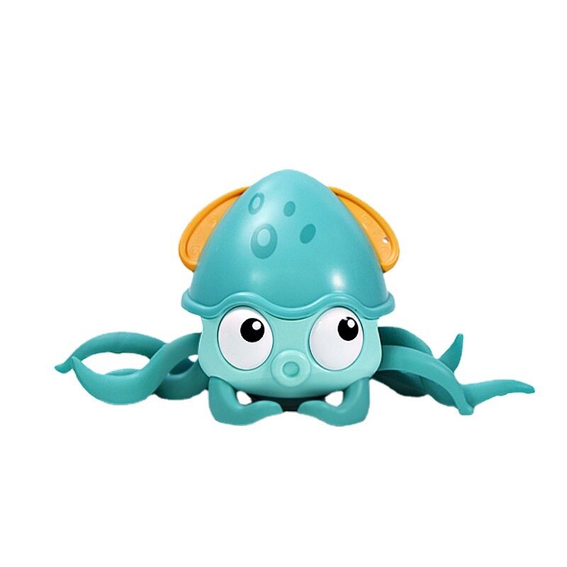 Anfíbio arrastar e jogar octopus corrente superior brinquedo de banho indução elétrica octopus banho brinquedos da criança