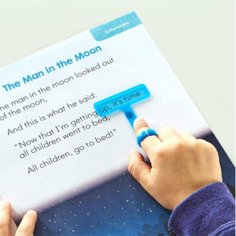Geführte Lese streifen Finger fokus Text marker Legasthenie Werkzeuge für Kinder hyperaktive frühe Leser Kinder lesen Lupe