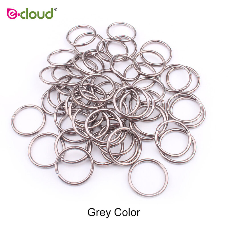 100Pcs/Lot 16mm Golden/Silver/Grey/Coppery Opening Hair Ring Braid Dreadlock Bead Cuff Clip Braid Tool Hoop Circle