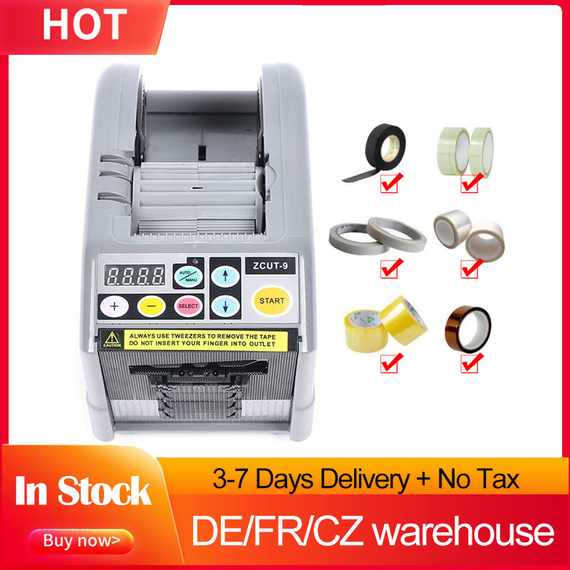 Distributore di nastro elettrico distributore automatico di nastro elettrico taglierina adesiva confezionatrice (ZCUT-9)