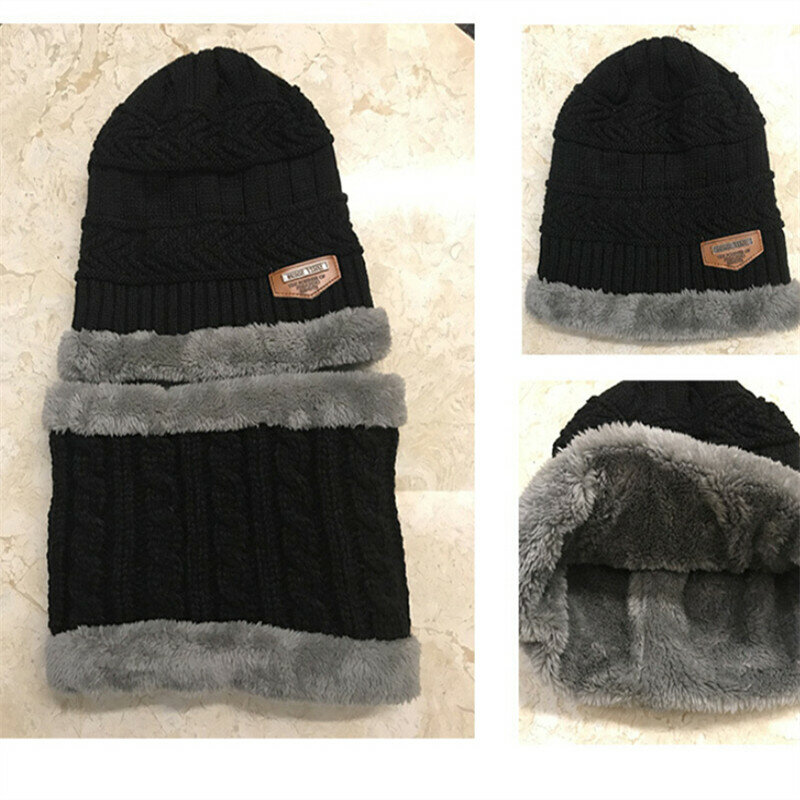コーラルウォーマー-男の子用のスカーフセット,ニットの冬用帽子,暖かい綿の帽子,子供用の柔らかい帽子,ヒップホップキャップ,最高のヒップホップキャップ