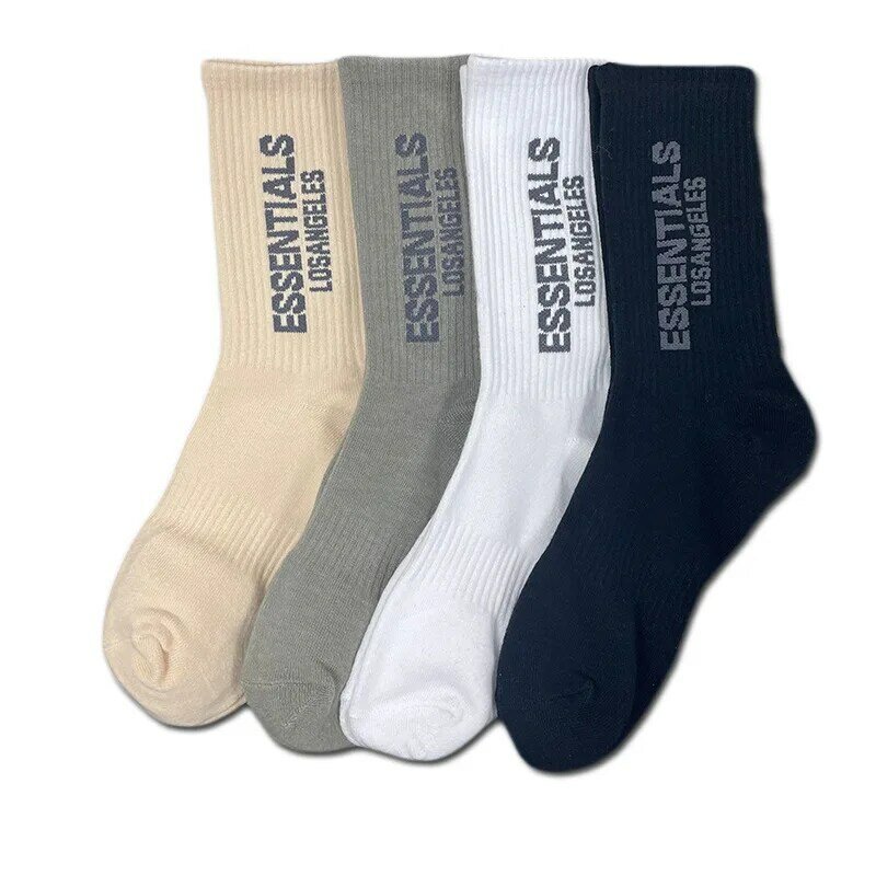 Wesentliche Socken 4 Pairs Mode Los Angeles Wesentliche Sport Socken Vier Jahreszeiten Allgemeinen Atmungsaktive Socken Unisex Dicke Socke