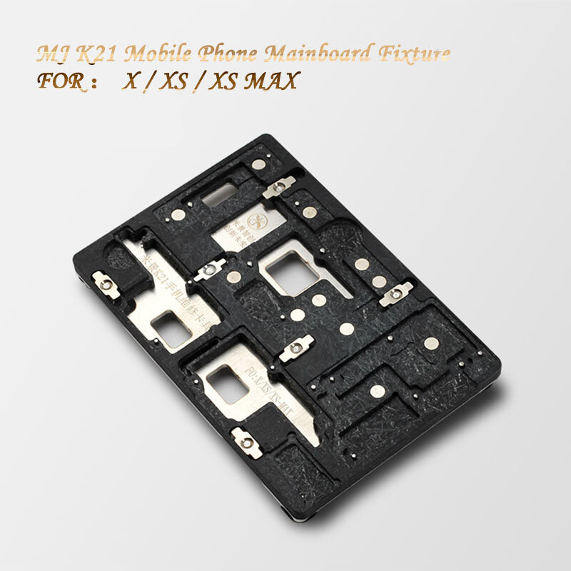 Soporte de PCB MJ K21 para iPhone X/XS MAX, Micro estación de reparación de soldadura, herramientas de fijación