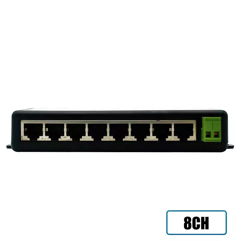 Wtryskiwacz POE 4 porty 8 portów rozdzielacz POE do sieci CCTV kamera POE zasilanie przez Ethernet IEEE802.3af gorąca sprzedaż
