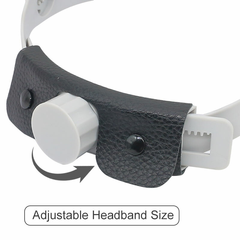 Faixa de pouco peso para lupas dental lupa plástico capacete cabeça vestindo lupas faixa tamanho ajustável ângulo