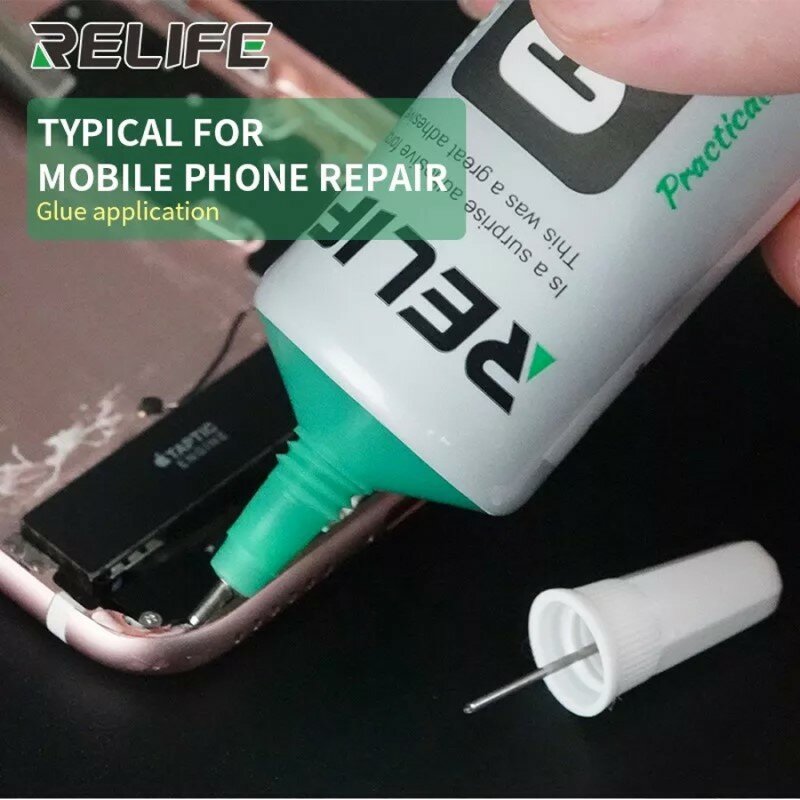 Клей прозрачный жидкий для ремонта задней крышки телефона RELIFE, 50 мл, CP-0001, CP-0002