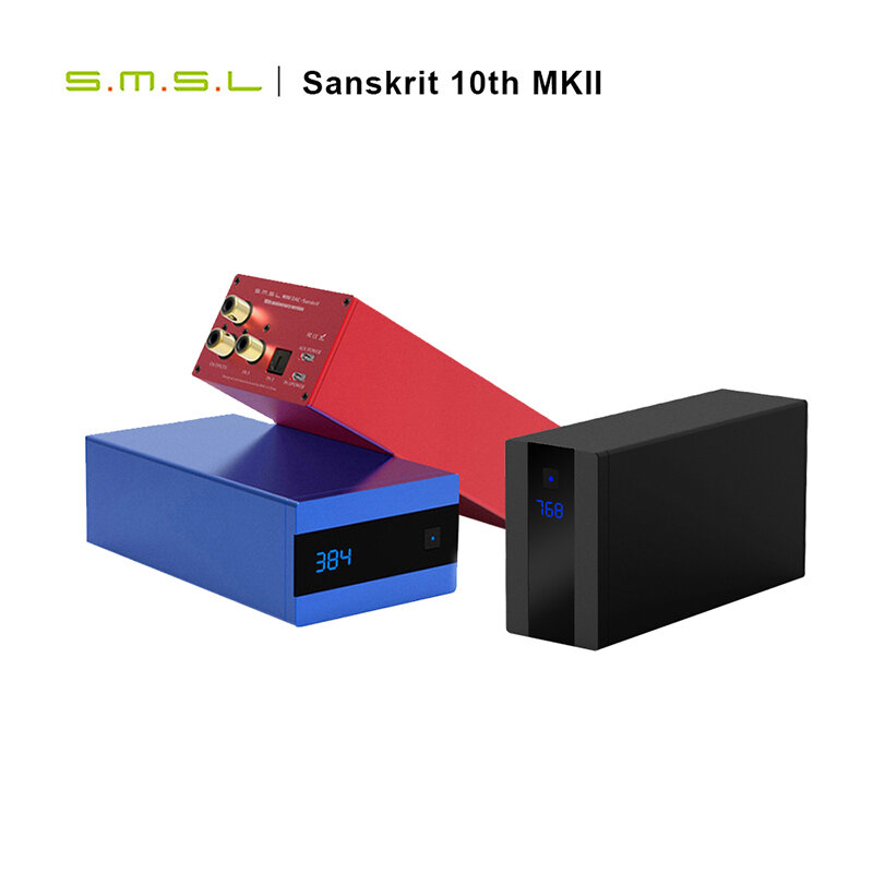 SMSL السنسكريتية 10th MKII HiFi الصوت DAC USB AK4493 DSD512 XMOS البصرية Spdif المدخلات المحورية DAC سطح المكتب فك