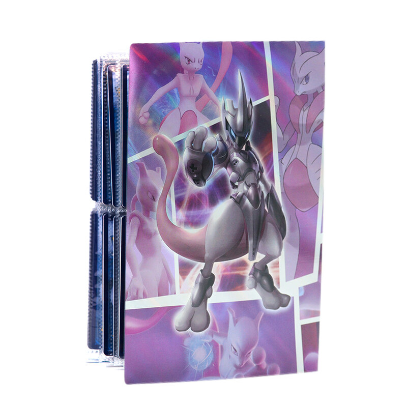 TAKARA TOMY – Album holographique de cartes Pokemon, 240 pièces, 3D VMAX GX EX Pikachu Charizard, Collection, ensemble cadeau