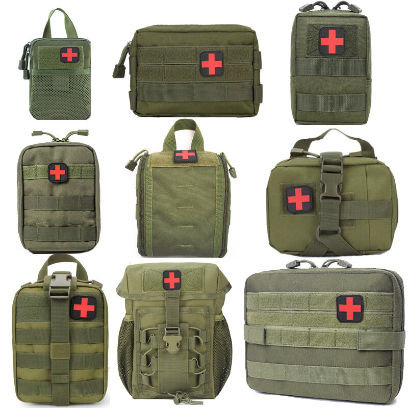 Edc saco tático cinto pacote caça colete ferramentas de emergência pacote kit primeiros socorros médica ao ar livre acampamento sobrevivência bolsa