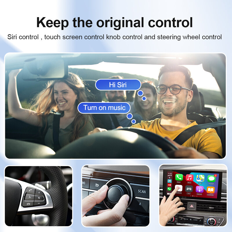 CarlinKit 4,0/3 CarPlay adaptador inalámbrico Mini Apple CarPlay Box Plug & Play para Volvo XC90 S90 V90 XC60 S60 V60 XC40 C40 recarga