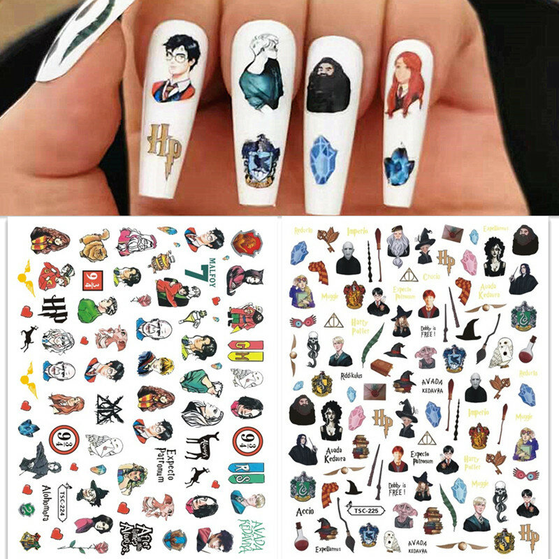 Newest Design 3D Back Glue Self Adhesive Decal Stamping DIY decoration tips Nail Stickers TSC225