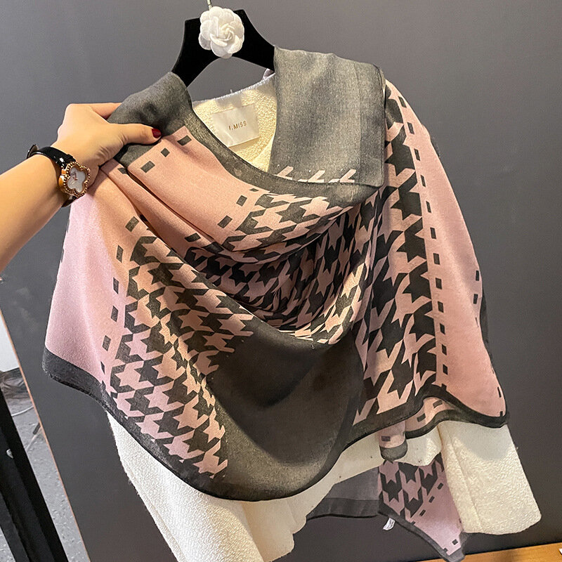 Luxus Marke 2022 Herbst Winter Frauen Schal Strand Schal Baumwolle Dame Mode Blume Schals Bandana Pashmina Wrap Hijabs Pareo