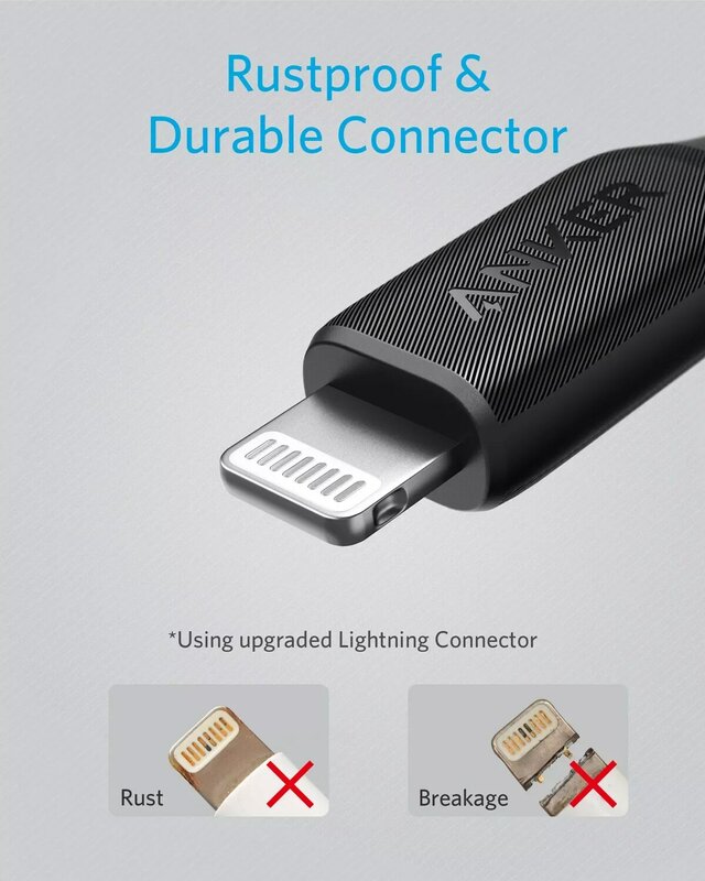 An-ker-Cable Lightning Powerline III, cable de carga usb Ultra duradero para iPhone 11, cable micro usb