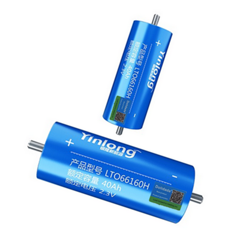 Yinlong-batería cilíndrica de iones de litio LTO66160H 2022 V 40Ah, Pila de óxido de titanio LTO 100% titanato, 2,3 nuevo, 66160 Original