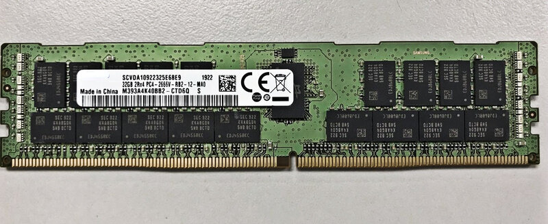 서버 메모리 M393A4K40CB2-CTD6Q RAM 32G DDR4 2666 REG