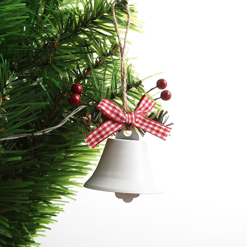 Nieuwe Kerstboom Opknoping Ijzeren Bel Decoratieve Hanger Metalen Jingle Bell Ornamenten Kerst Bel Hanger Xmas Metal Horn Bell
