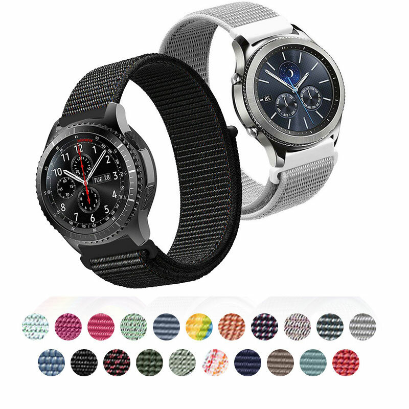 Correa de nailon para Samsung galaxy Watch 4, Correa clásica de 20/22mm, 46mm, 42 active 2/watch 3, 45mm/46mm/42mm/Gear S3, Correa amazfit gts 2