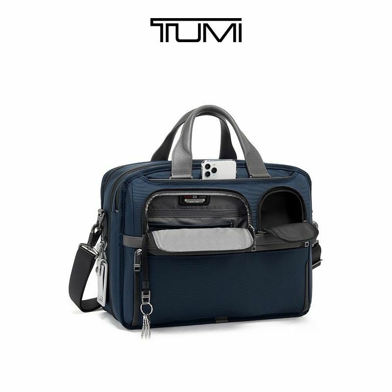 Tumi Alpha-maletín de ordenador portátil expandible para trabajo de negocios, bolso de mano informal de moda, Serie 3