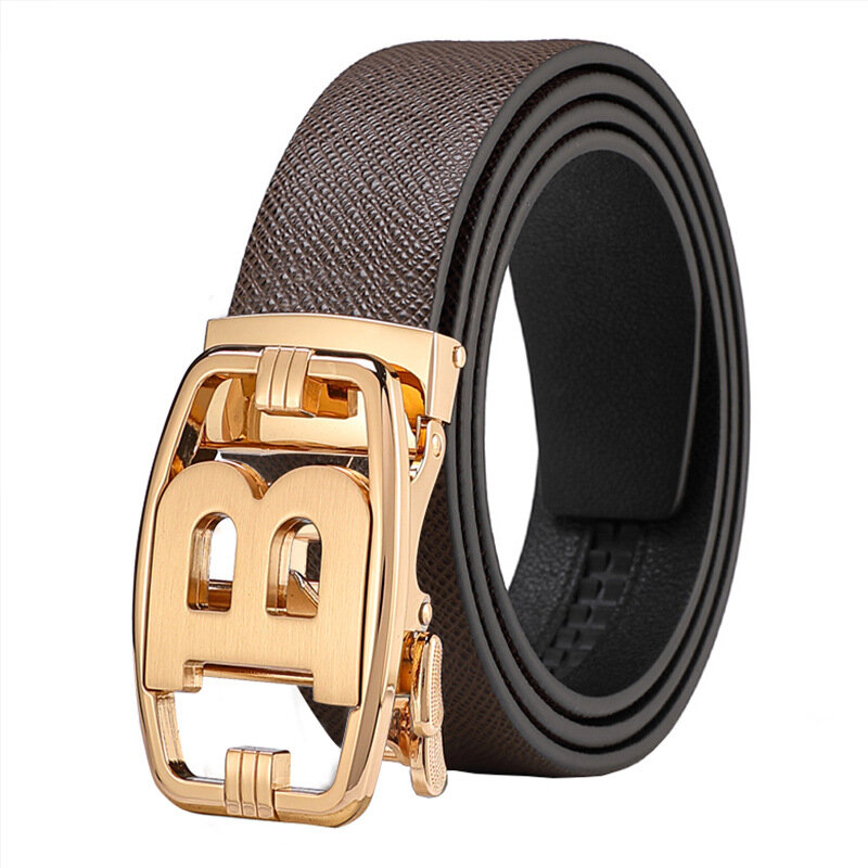 Cinturones de diseñador de alta calidad para hombres, correa de cuero genuino de marca famosa de lujo con letra B, correa de cintura exquisita clásica, 2022
